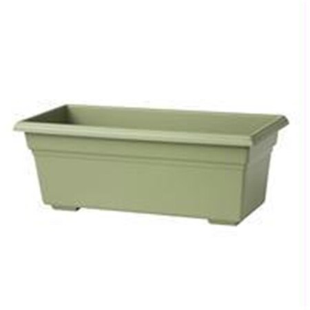 Heat Wave Countryside Flowerbox Planter- Sage 36x8x6.5 Inch HE2771875
